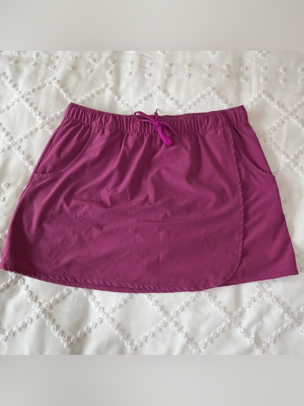 Reel Legends Women’s Skort Pink Skirt Size Large Golf Pickleball Fishing Hiking